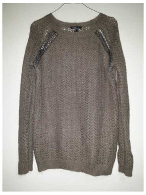 Pulover cu maneca lunga tricotat Mango