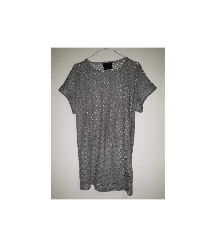 Bluza cu maneca scurta model tricotat Gestuz