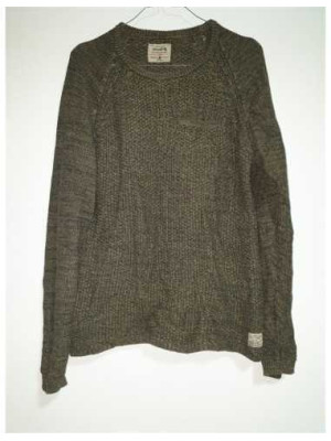 Pulover dama tricotat cu decolteu rotund Vintage