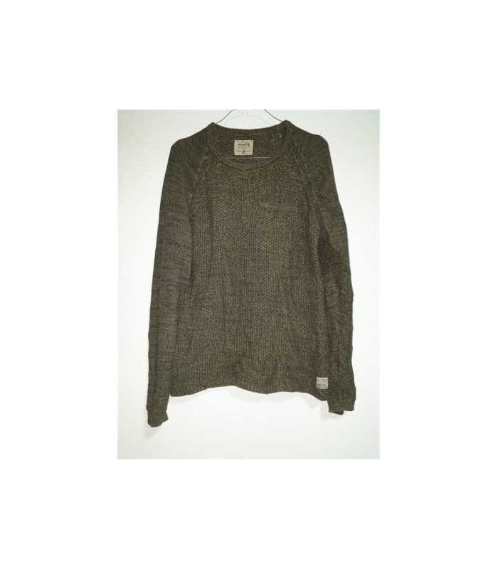 Pulover dama tricotat cu decolteu rotund Vintage