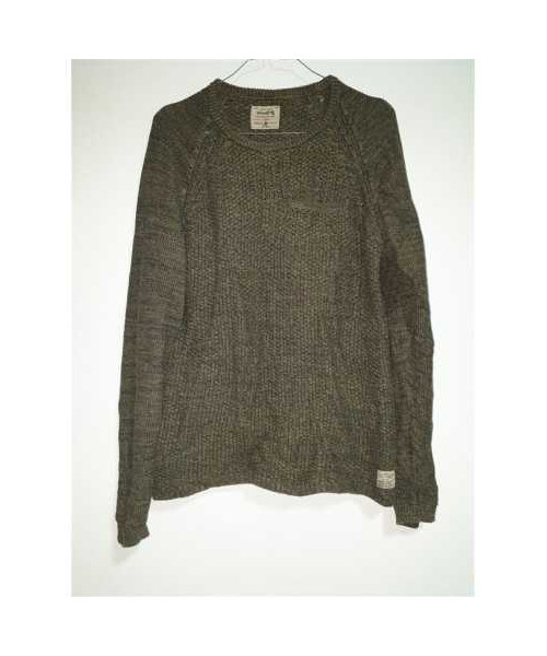 Pulover dama tricotat cu decolteu rotund Vintage