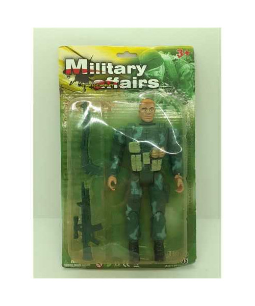 Figurina soldat cu doua accesorii