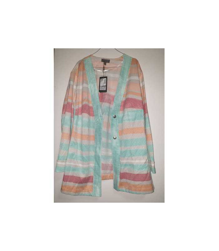 Sacou dama pentru primavara cu dungi colorate Selection