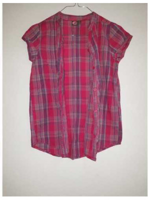 Camasa casual cu maneca scurta in carouri SILOOK