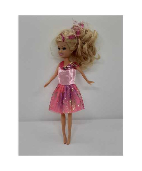 Papusa cu parul blond si suvita sclipitoare 24 cm