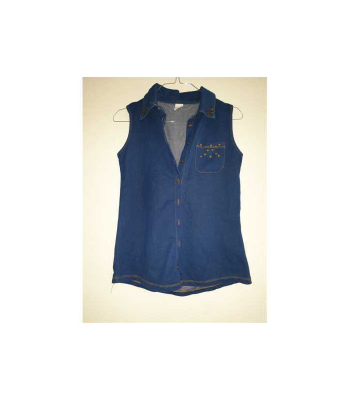 Vesta  Jeans pentru copii cu buzunar la piept LC WAIKIKI