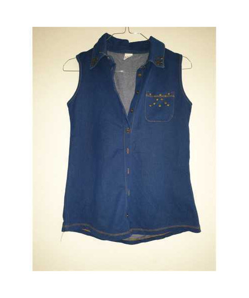 Vesta  Jeans pentru copii cu buzunar la piept LC WAIKIKI