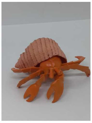 Figurina Crab in cochilie de melc 2