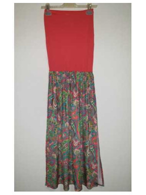 Rochie de dama fara bretele cu print multicolor Calzedonia Cobey 2