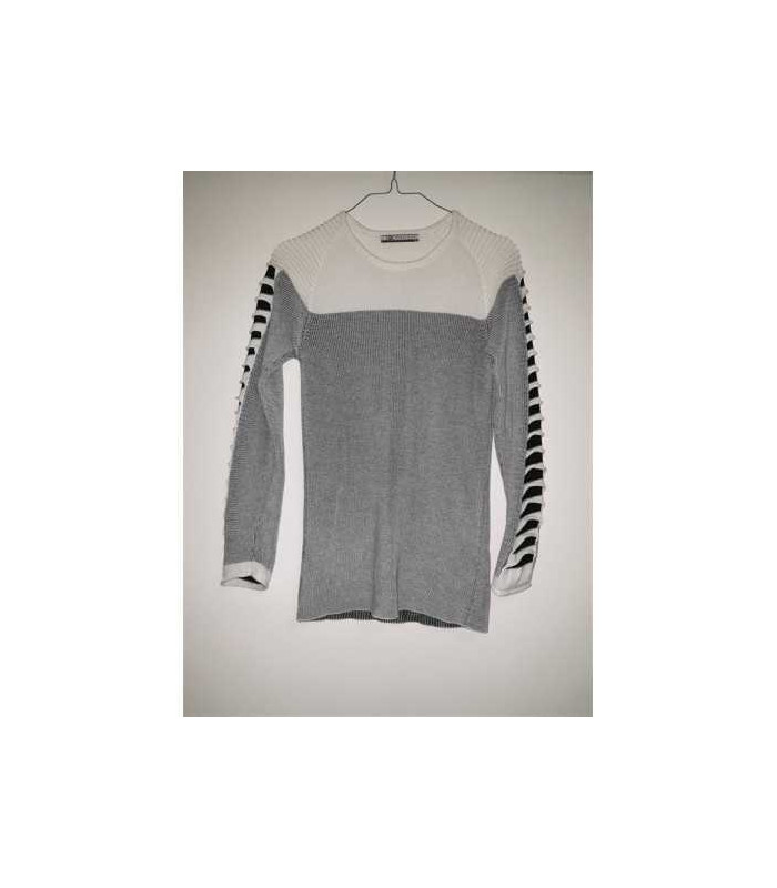 Pulover tricotat cu detaliu pe maneci LGS PREMIUM