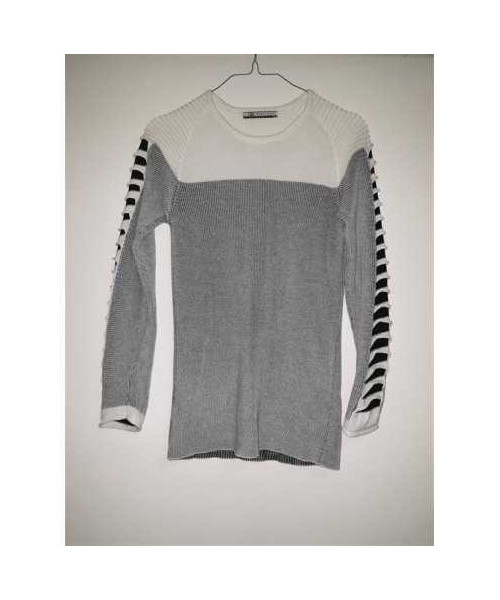 Pulover tricotat cu detaliu pe maneci LGS PREMIUM