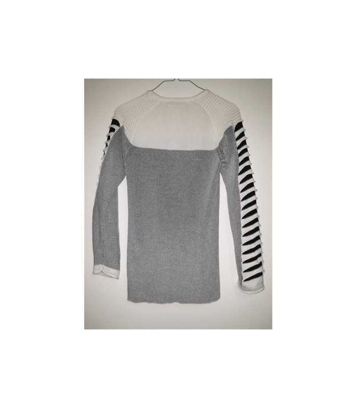 Pulover tricotat cu detaliu pe maneci LGS PREMIUM