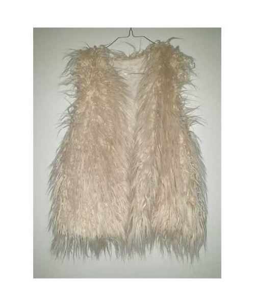 Vesta pufoasa din blanita sintetica Zara Girls