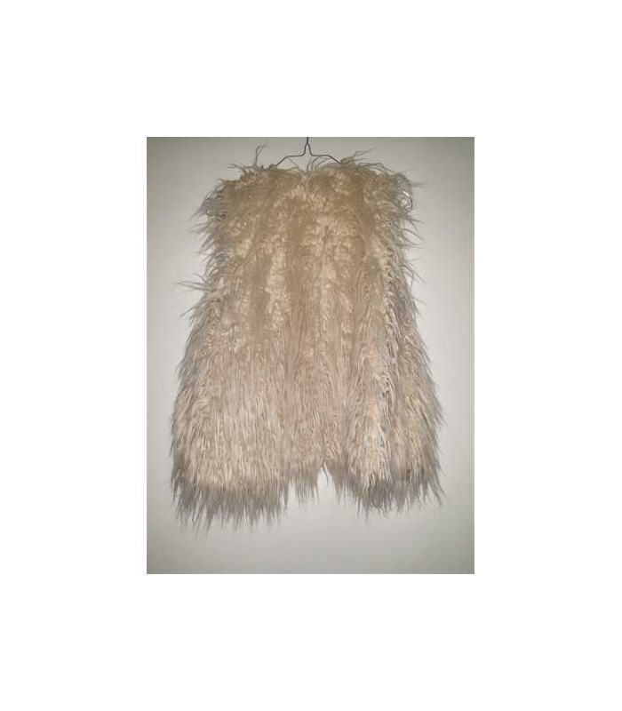 Vesta pufoasa din blanita sintetica Zara Girls