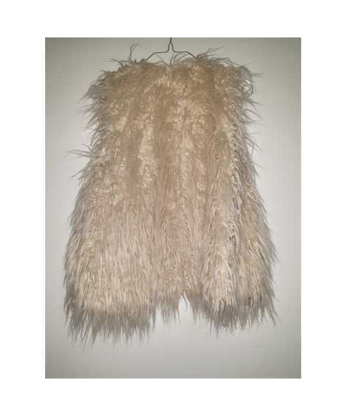 Vesta pufoasa din blanita sintetica Zara Girls