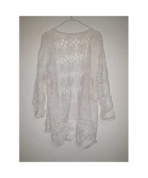 Cardigan tricotat dama culoare alb