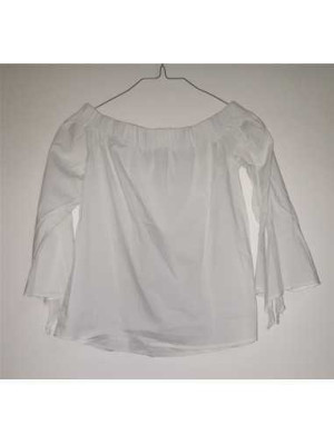 Bluzita alba de vara cu maneca trei sferturi 2