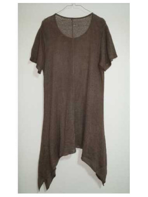 Bluzita dama tricotata cu colturi si maneca scurta 2