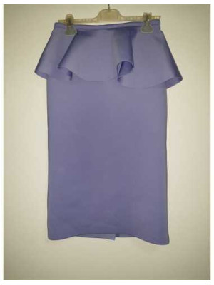 Fusta dama pentru toamna cu volan in talie