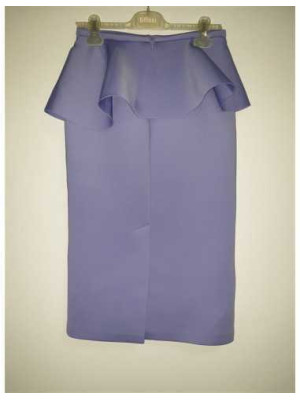 Fusta dama pentru toamna cu volan in talie 2