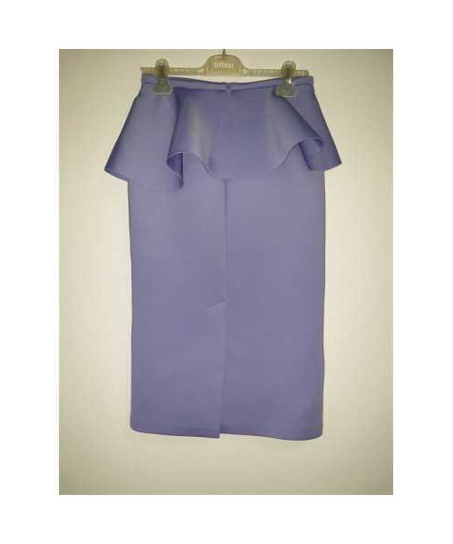 Fusta dama pentru toamna cu volan in talie