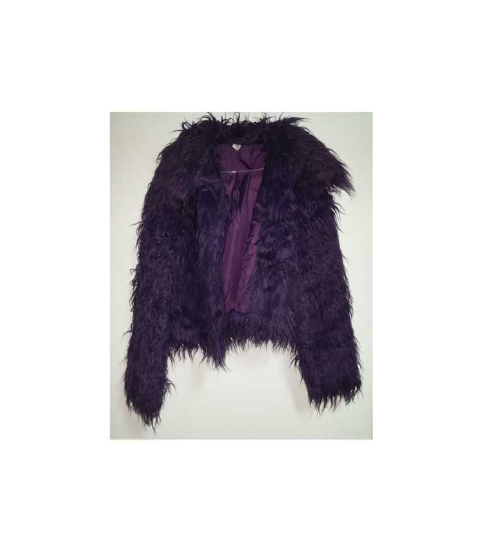 Jacheta pufoasa din blanita artificiala TRN Peace&Love