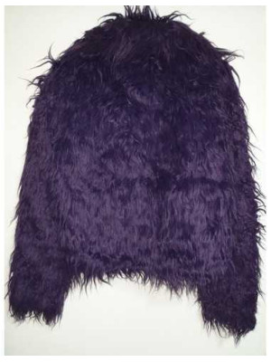 Jacheta pufoasa din blanita artificiala TRN Peace&Love 2