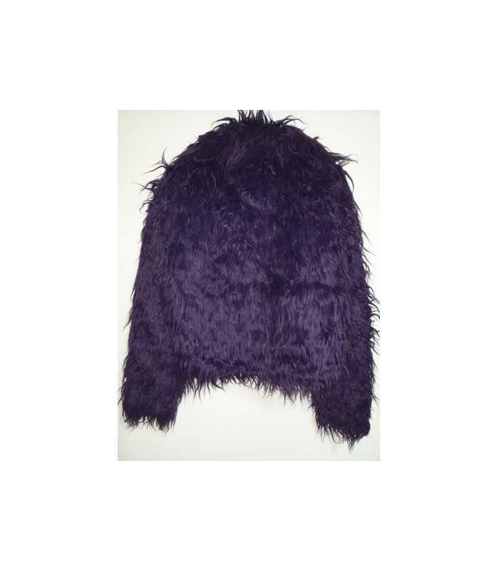 Jacheta pufoasa din blanita artificiala TRN Peace&Love