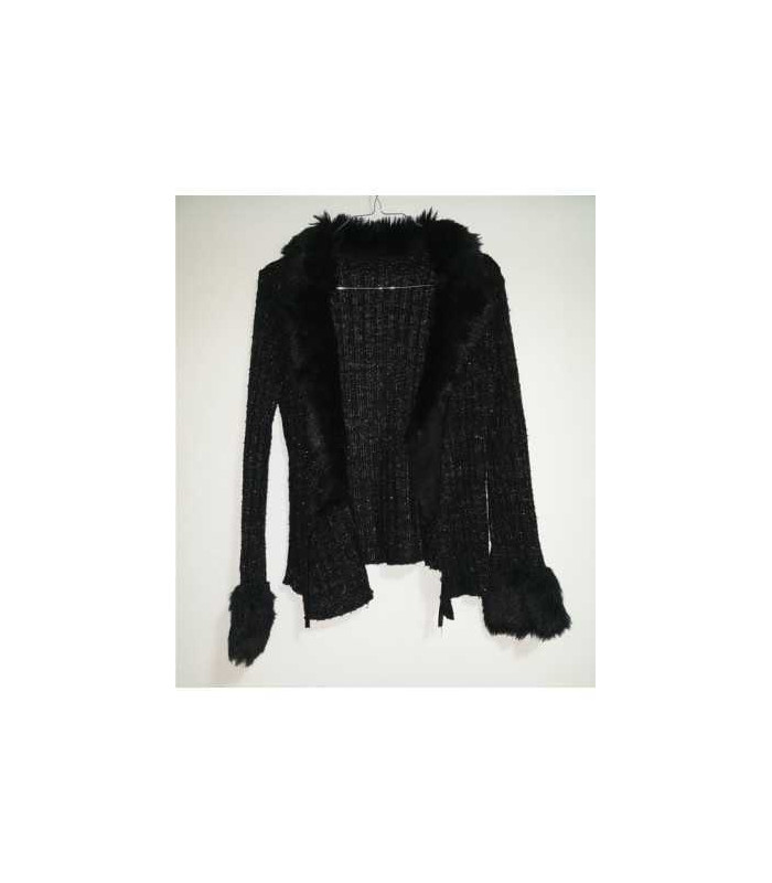 Pulover dama tricotat cu blanita la gat si la mansete