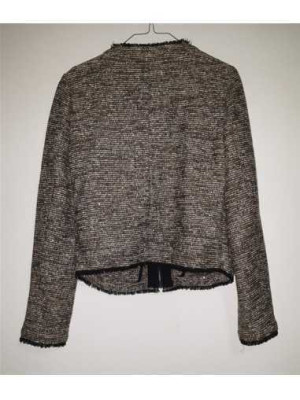 Jacheta dama eleganta cu fir metalizzat argintiu Next 2