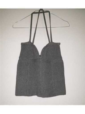 Top dama tricotat cu barete inguste MNG