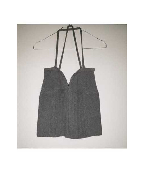 Top dama tricotat cu barete inguste MNG