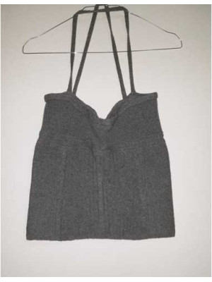 Top dama tricotat cu barete inguste MNG 2