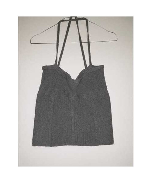 Top dama tricotat cu barete inguste MNG