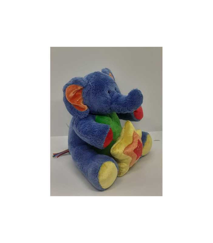 Elefantel de plus muzical Vintage Baby Gund Tutti Frutti