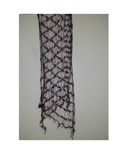 Esarfa dama multicolora cu terminatii franjuri BURDICK