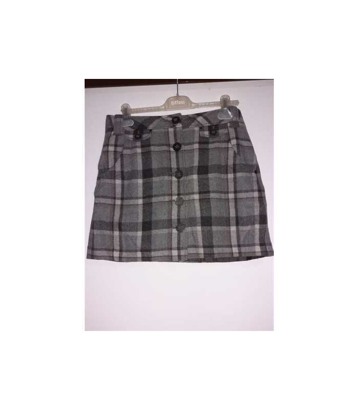 Fustita dama pentru toamna in carouri cu buzunare Esprit