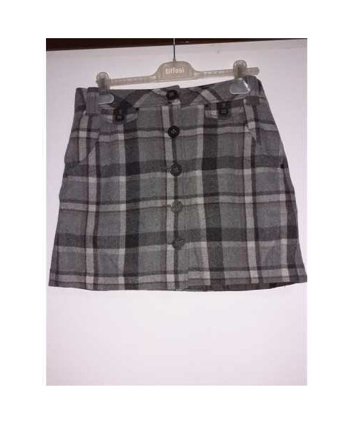 Fustita dama pentru toamna in carouri cu buzunare Esprit