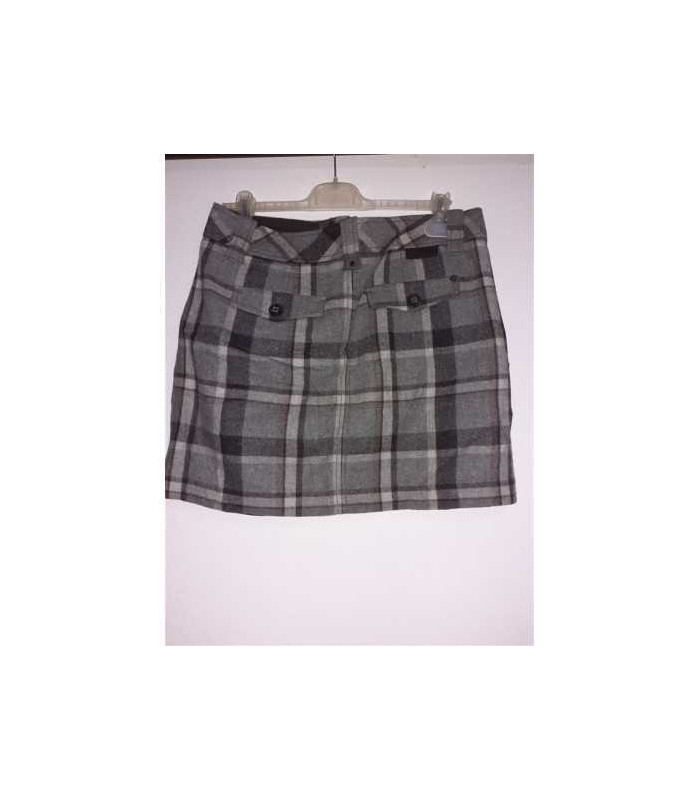 Fustita dama pentru toamna in carouri cu buzunare Esprit