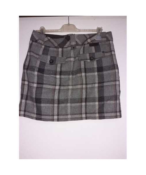 Fustita dama pentru toamna in carouri cu buzunare Esprit