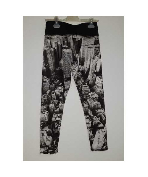 Colanti sport dama cu imprimeu si elastic lat in talie