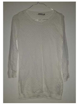 Pulover dama tricotat cu model romburi Stradivarius