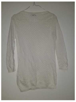 Pulover dama tricotat cu model romburi Stradivarius 2