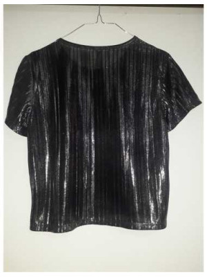 Bluzita cu fir metalizat argintiu Sinsay 2