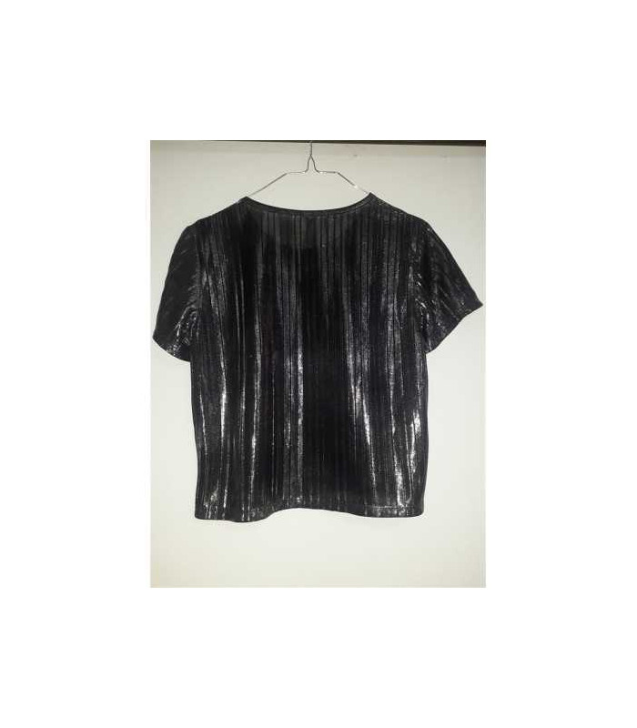 Bluzita cu fir metalizat argintiu Sinsay