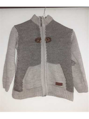 Pulover tricotat de baieti cu fermoar Gicir