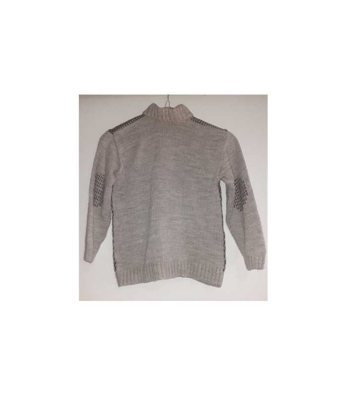 Pulover tricotat de baieti cu fermoar Gicir