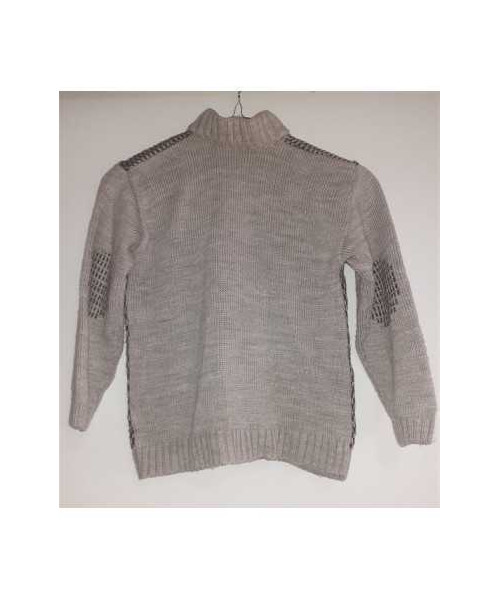 Pulover tricotat de baieti cu fermoar Gicir