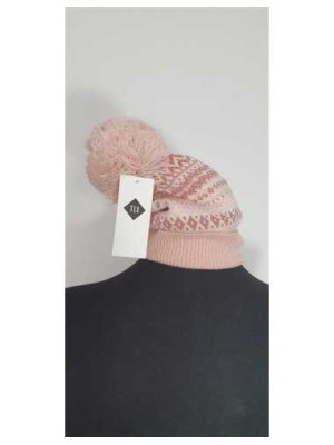 Caciula copii cu ciucure si imprimeu geometric TEX 2