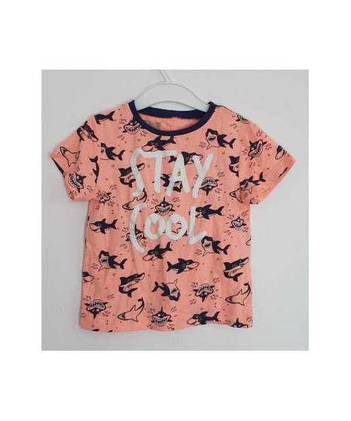 Tricou pentru fete cu imprimeu rechini In extenso